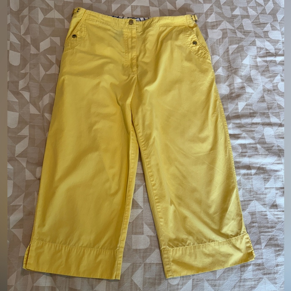 Ralph Lauren Yellow Cropped Pants